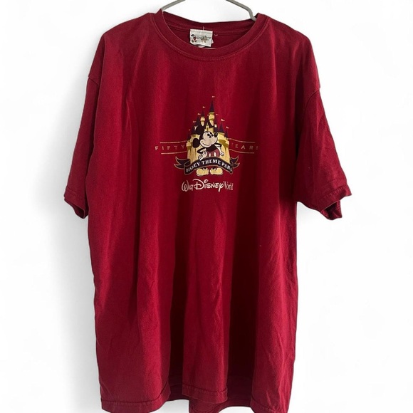 Vintage Walt Disney World 50th Anniversary Mickey Mouse T-Shirt - Picture 2 of 6
